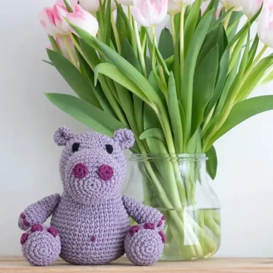 DIY Crochet Kit Hippo Hugo PAK129 {2}