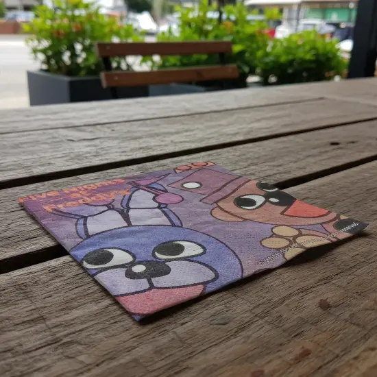 Five Nights at Freddy's 16 Count 10" Square Beverage Napkins {3}