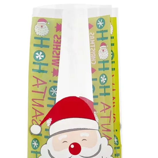 Christmas Themed Cello Bags for Gifts 4&rdquo; x 2.5&rdquo; x 9.5&rdquo; {3}