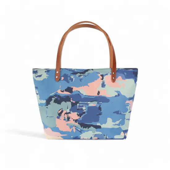 Crosscut Sewing Co.&reg; Market Tote Bag Sewing Project Kit for Beginners with Fabric, Instructions and Video Abstract cloud {2}