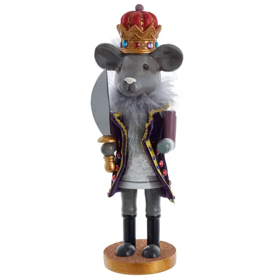 12" Nutcrackers&trade; Mouse King Nutcracker &ndash; Classic Christmas Decoration {2}