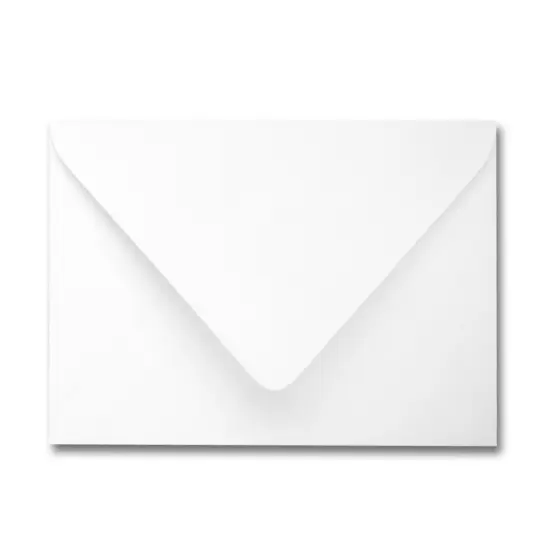 Colorplan BRIGHT WHITE - 91 Lb. / 135 gsm / 8 pts Matte Premium Cardstock Paper Text A2 Euro Flap Envelopes Bulk Pack of 250 {1}