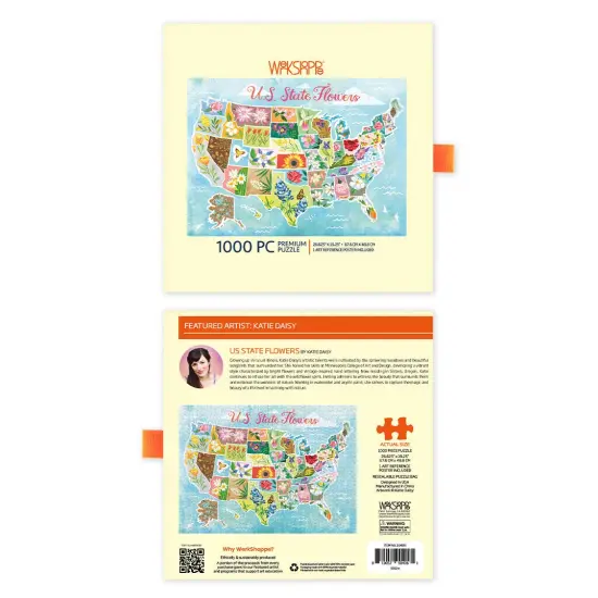 U.S. State Flowers 1000 Piece Puzzle {4}