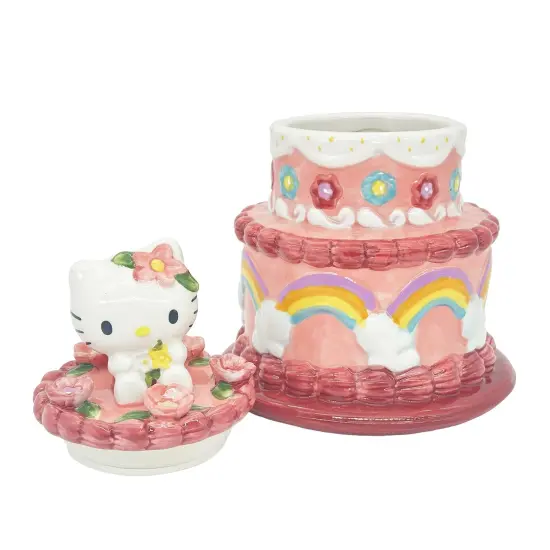 Blue Sky Clayworks Sanrio Hello Kitty Cake 9.25" Cookie Jar {5}