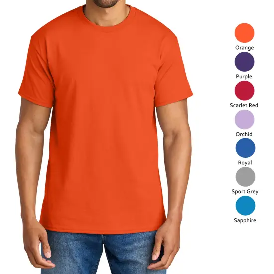 Gildan DryBlend T-Shirt, Adult Men Short Sleeve Arts and Crafts Shirt, Assorted Colors Tee Navy {7}