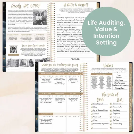 bloom daily planners 2025-26 Academic Planner, Soft Cover, 4" x 6", Midnight Sky {6}