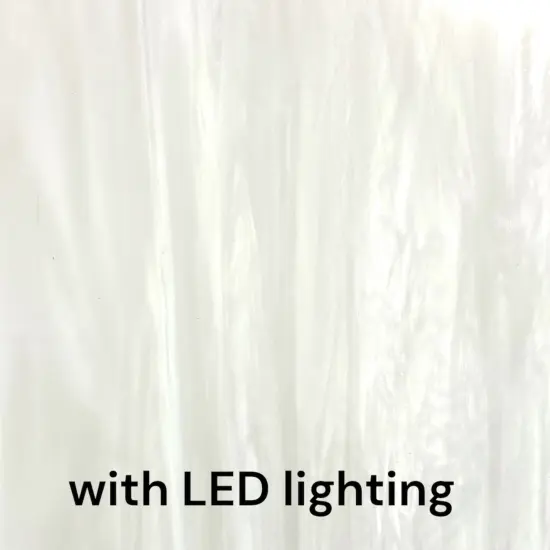 Wissmach Stained Glass Sheet and Mosaic Glass: White Opal Swirled with Crystal {4}