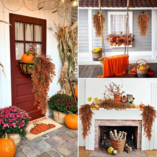 Artificial Fall Flowers Artificial Hanging Plants {5}