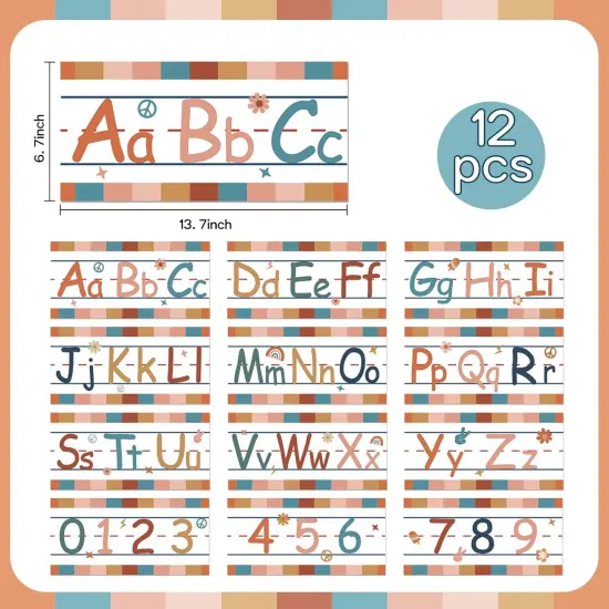 12 PCS Alphabet Bulletin Board Set {3}