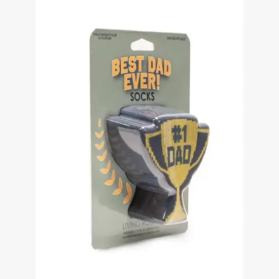 #1 DAD ADULT CREW SOCKS {3}