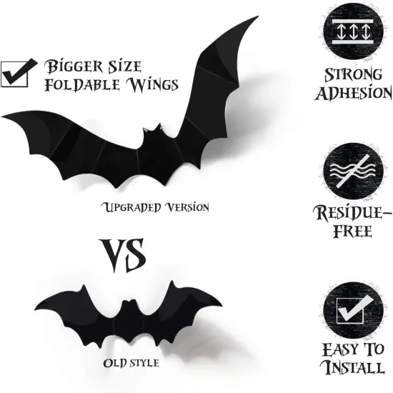 Halloween 3D Bats Decoration {2}