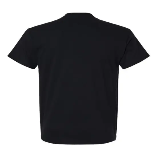 Durable Everyday T-Shirt Heavy Cotton Fabric with Relaxed Fit Black {2}