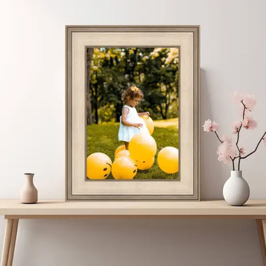 3 Inch Wide Silver Traditional Picture Frame {5}