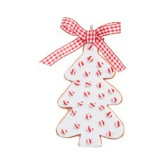 4.5" Peppermint Sprinkles Cookie Ornament {3}