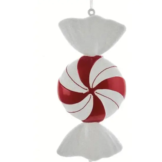 12" Red and White Peppermint Candy Ornament {2}