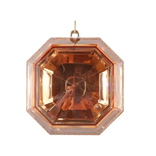 6" Acrylic Square Jewel Ornament: Rose Gold {1}
