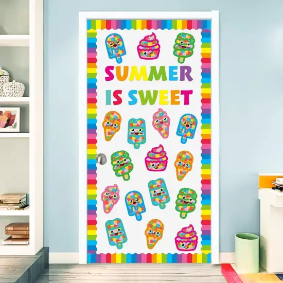 24 Sets Summer Ice Cream Suncatchers Craft Kits Summer Sweet Candy Tissue Paper Craft DIY Suncatchers Decoration {4}