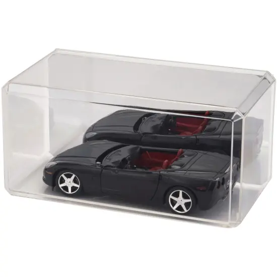 Pioneer Plastics 094CD Clear Plastic Display Case for 1:24 Scale Cars (Mirrored), 9" W x 4.125" D x 4.375" H (Mailer Box) {6}