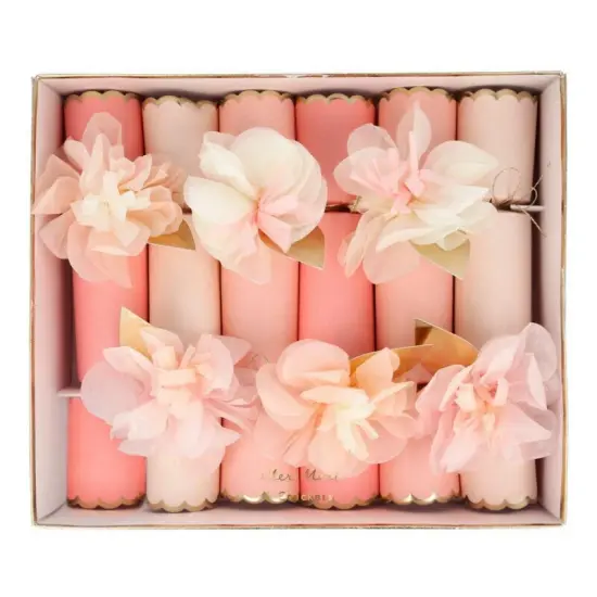TISSUE FLORAL PINK CRACKERS {1}