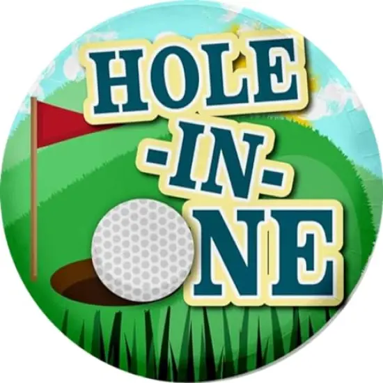 Hole in one Edible Icing Sheets- Assorted Image Cake Toppers-Frosting Sheets- Cookies- Cupcake Toppers for 1/4 Sheet Cake or Larger {1}