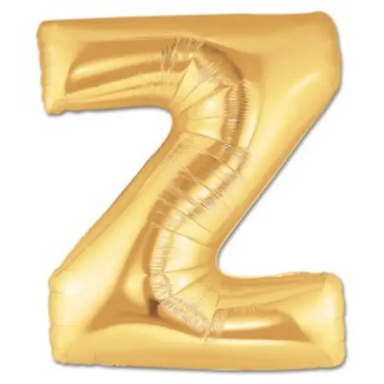 LETTER Z FOIL BALLOON Metallic Silver {2}