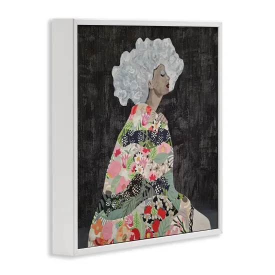Stupell Industries Floral Dress Woman Framed Giclee Wall Art Design by Coco Good {3}