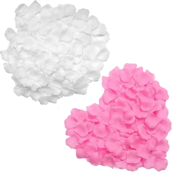 Artificial Flowers Petal for Valentines Decorations Suitable Weddings Valentine's Day Anniversaries Party Romantic Table Flower Decor Special Night Fake Rose Petals {1}