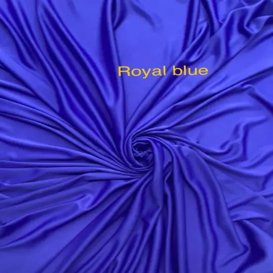 1 Yard Lightweight Royal Blue Matte Stretch Lining Fabric for Dresses, Gowns, and Craft Projects 60&Prime; wide {1}