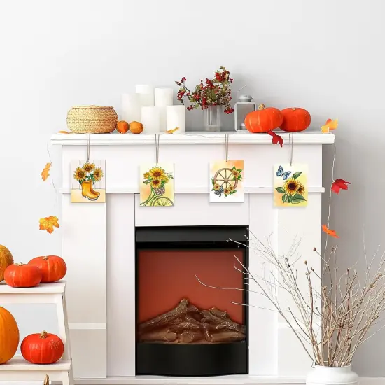 10PCS Large Thanksgiving Unfinished Wood Crafts {4}