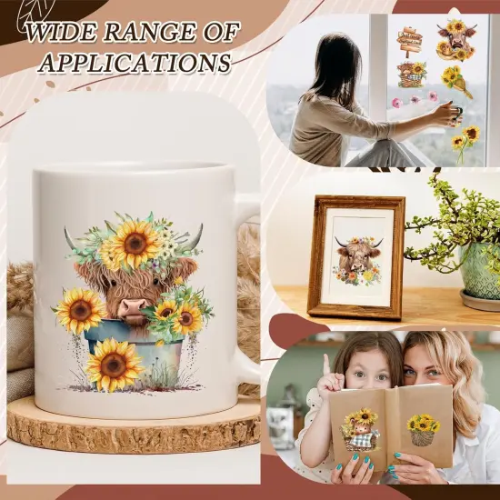 Sheets Sunflower Rub on Transfer Stickers {3}