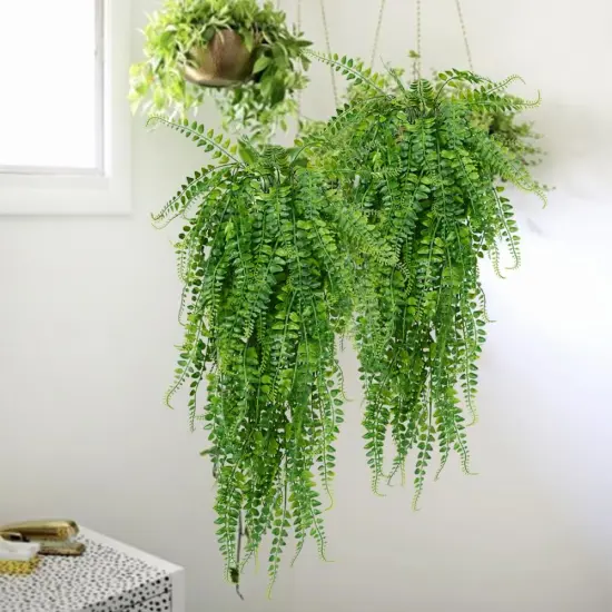 6 Pcs Artificial Hanging Ferns {3}