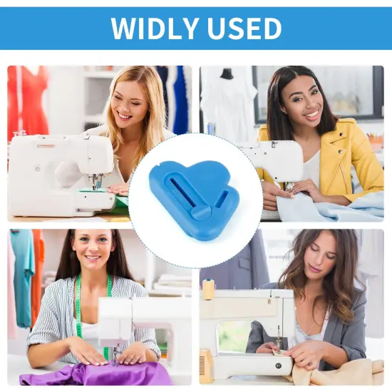 Magnetic Seam Guide for Sewing Machine with Seam Ripper Thread Remover Tool Multifucntional Magnetic Sewing Guide Hemmer with Scale Universal Sewing Supplies and Accessories (Blue) {3}