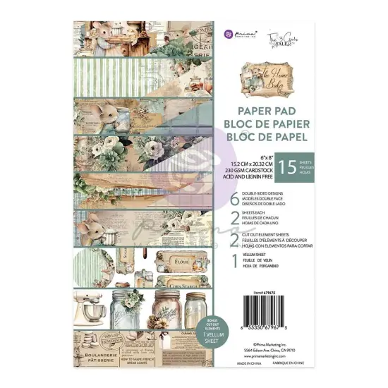 Prima Marketing Double-Sided Paper Pad 6"X8" 15/Pkg-The Home Baker {1}