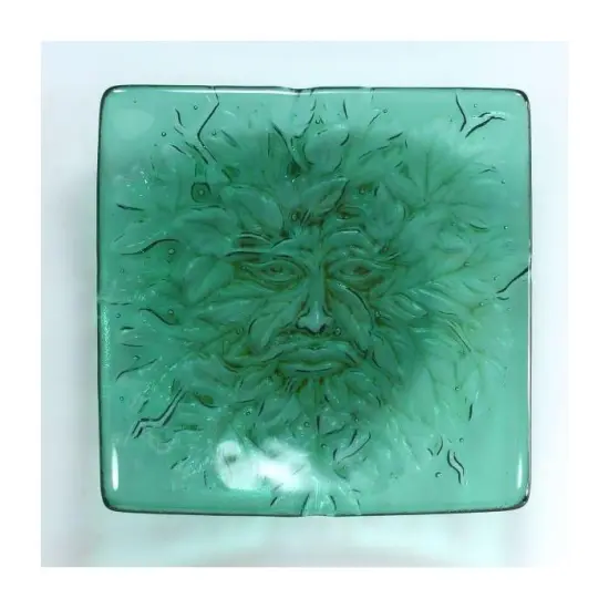 7&rdquo; x 7" x 0.5" Small Greenman Texture Glass Fusing Kiln Mold {2}