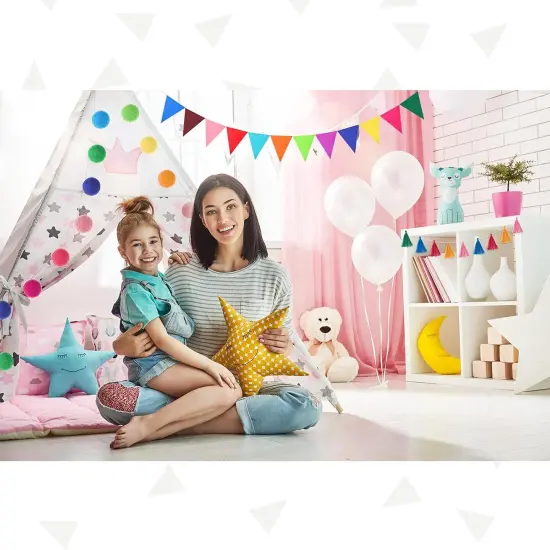 9.8 Feet Pom Pom Garland {4}