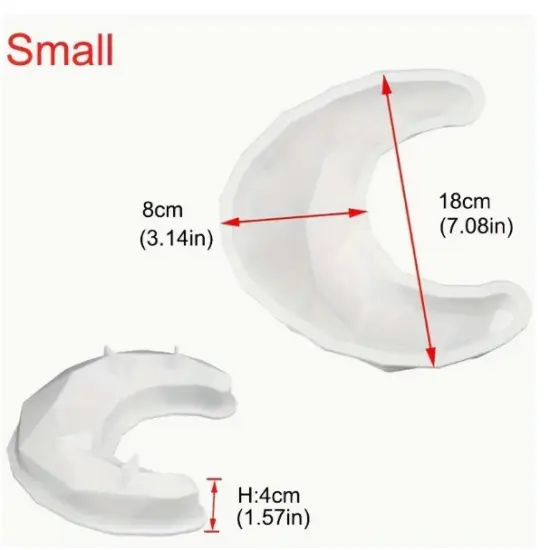 3D Moon Shaped Silicone Mold {3}