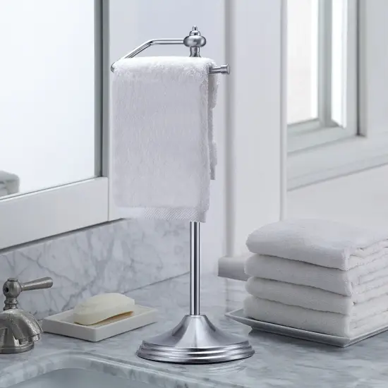 Heavy Weight Classic Decorative Metal Fingertip Towel Holder Stand {2}