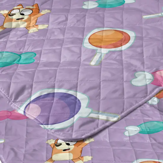 Bluey Quilted Throw Blanket Bingo Candy Land {3}