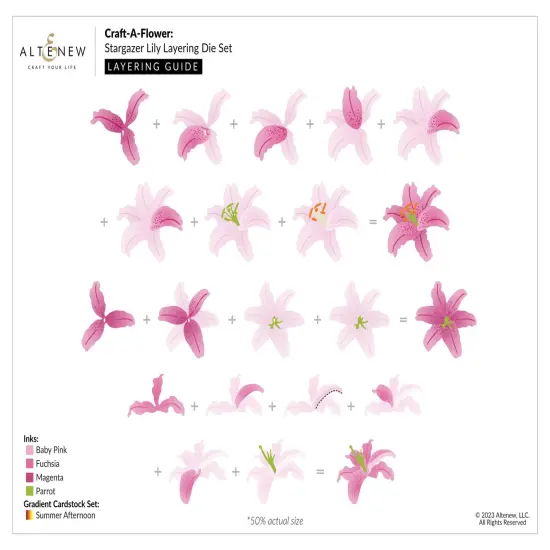 Craft-A-Flower: Stargazer Lily Layering Die Set {3}