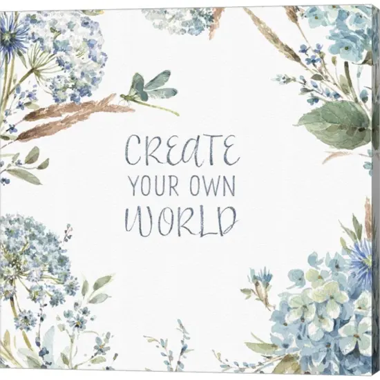 Bohemian Blue 13A by Lisa Audit 12" x 12" Canvas Wall Art {1}