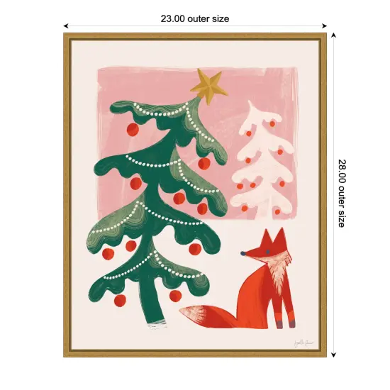 Retro Holiday III by Janelle Penner Framed Canvas Wall Art {1}