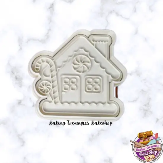 Gingerbread House Cookie Cutter & Stamp {3}