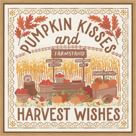 Autumn Days V by Laura Marshall Framed Canvas Wall Art {1}