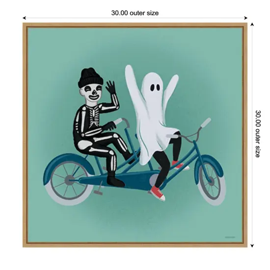 Hometown Halloween IX by Softshell Studio Framed Canvas Wall Art {1}