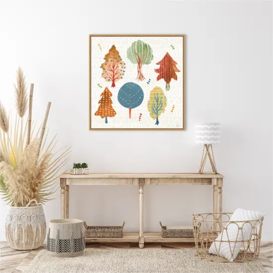 Harvest Whimsy II by Dina June Framed Canvas Wall Art {5}