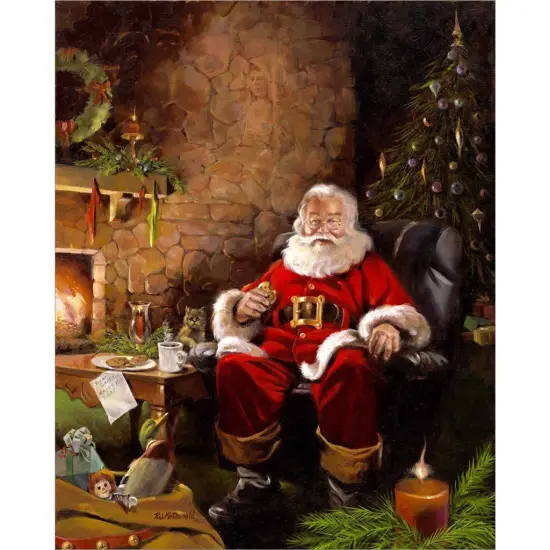 Santas Treats by R.J. McDonald 16" x 20" Canvas Wall Art {2}
