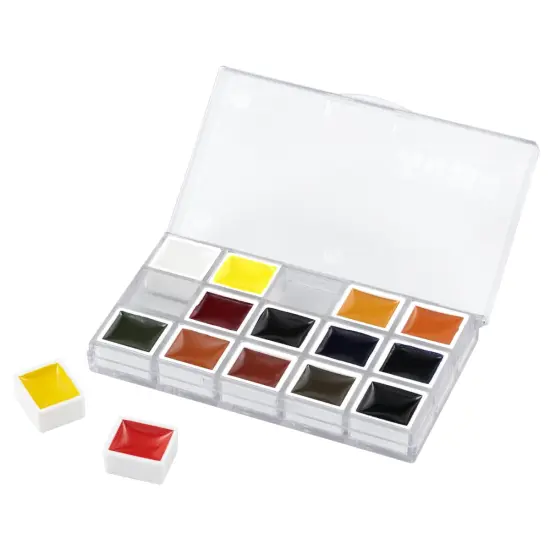 SoHo Urban Artist Watercolor Set - Professional Watercolor Paint Set of 15 Semi-Moist Whole Pans for Professional Artists & Watercolorists - Compact, Portable with Rich, Concentrated Colors {3}