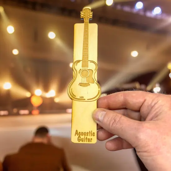 Bookmark - Acoustic Guitar - birch wood {5}