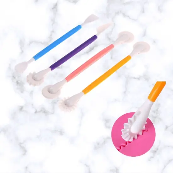 4 Pcs DOUBLE SIDED Fondant Tools {1}