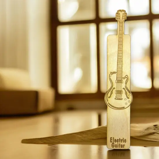 Bookmark - Electric Guitar - birch wood {4}
